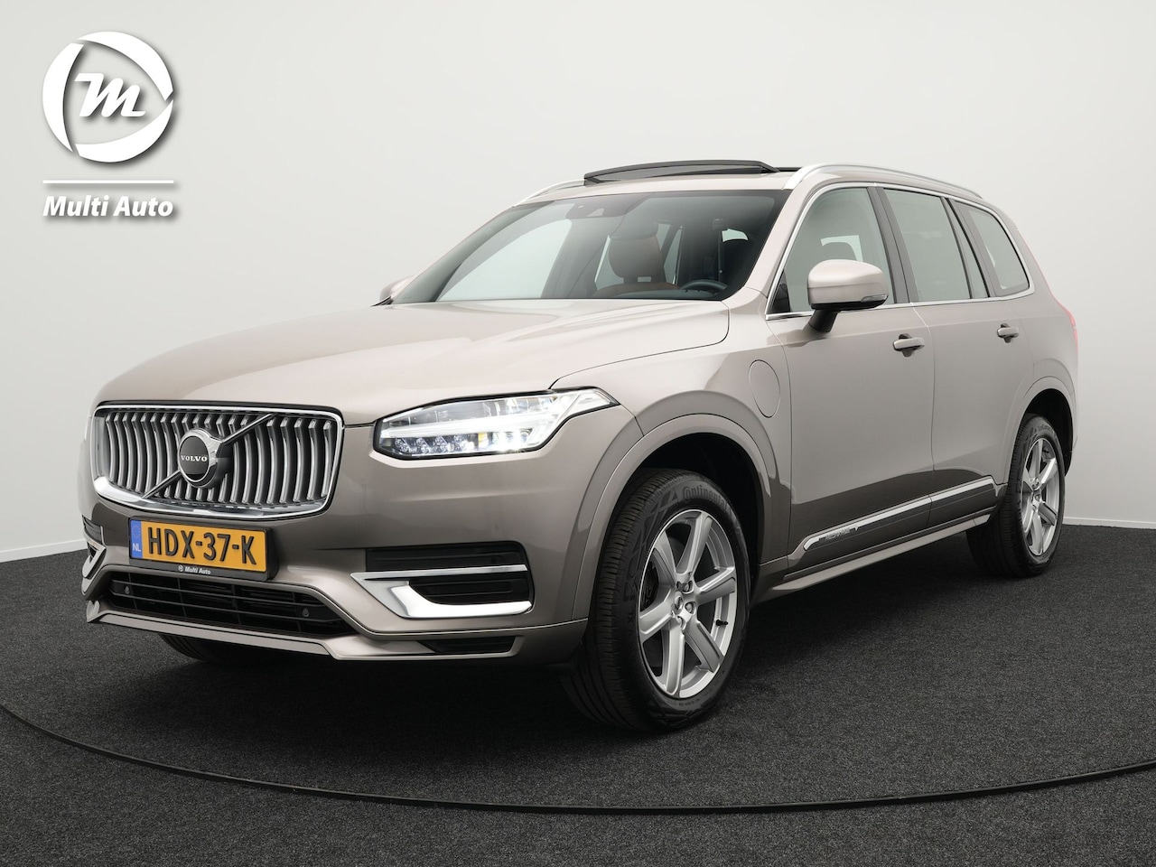 Volvo XC90 - T8 Recharge AWD Inscription Plug In Hybrid 7 Persoons PHEV | Panodak | Lederen Sportstoele - AutoWereld.nl