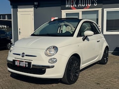 Fiat 500 C - 1.2 Lounge|Airco|Half|Leder|Velgen|Dealer|Cabrio|