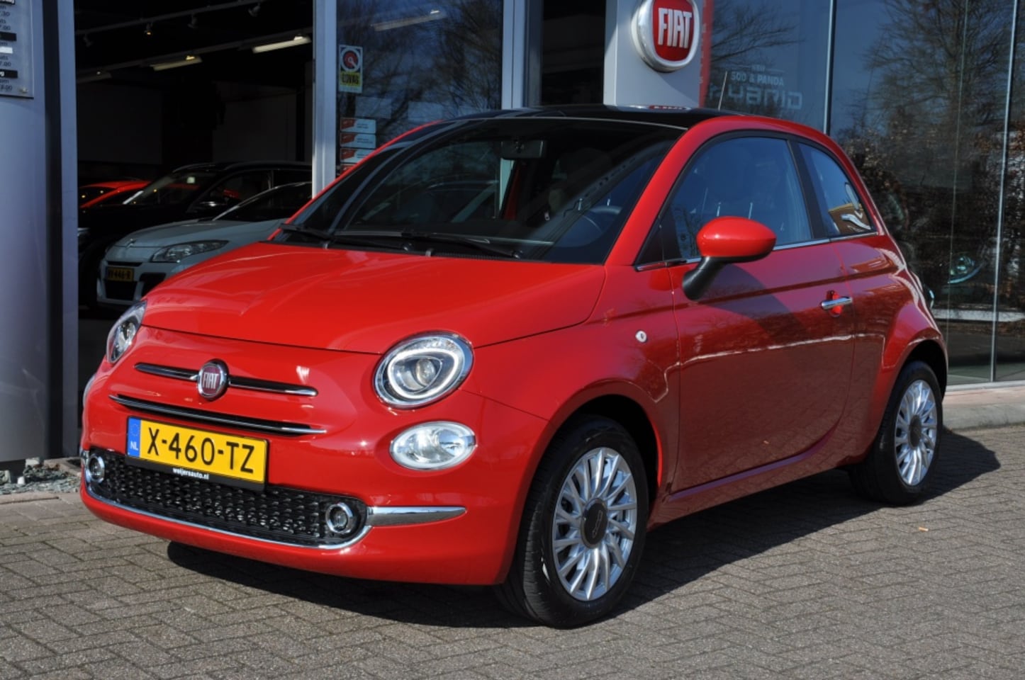 Fiat 500 - Pano dak PDC Apple/Android Nieu 1.0 Hybrid Dolcevita - AutoWereld.nl