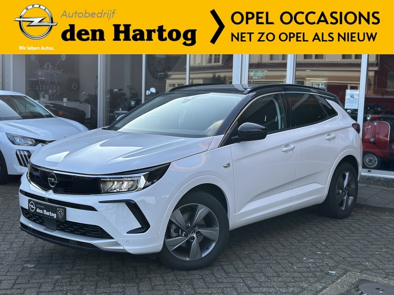 Opel Grandland - 1.2 Turbo Elegance Automaat 360 Camera/Stoel en stuurverwarming. - AutoWereld.nl