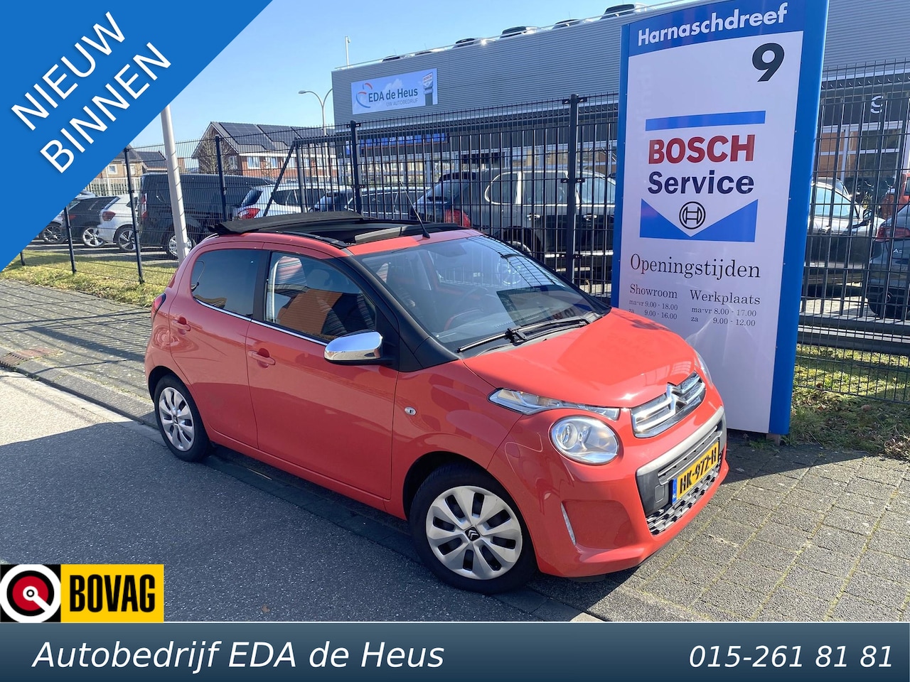 Citroën C1 - 1.0 e-VTi Airscape Feel cabriolet met o.a. navi, bluetooth, getint glas, airco, etc., etc. - AutoWereld.nl