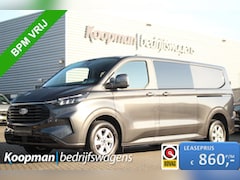 Ford Transit Custom - 320 2.0TDCI 170pk L2H1 Limited DC | Automaat | L+R Zijdeur | Stoel + Stuurverwarming | Car