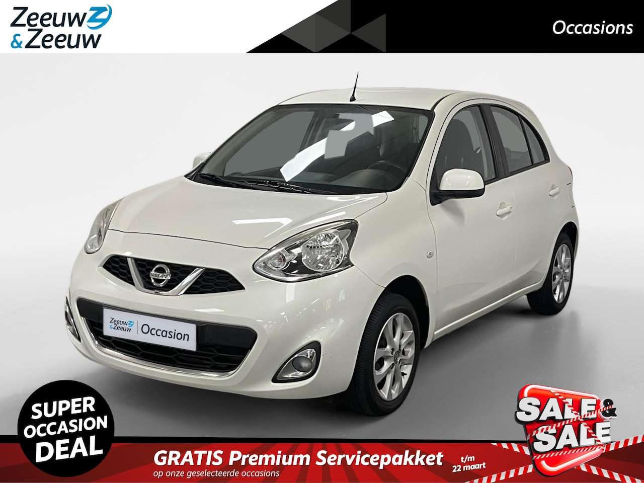 Nissan Micra - 1.2 Acenta Airco cruise controle bluetooth lm velgen 5 deurs 6 maanden garantie zeer mooie - AutoWereld.nl