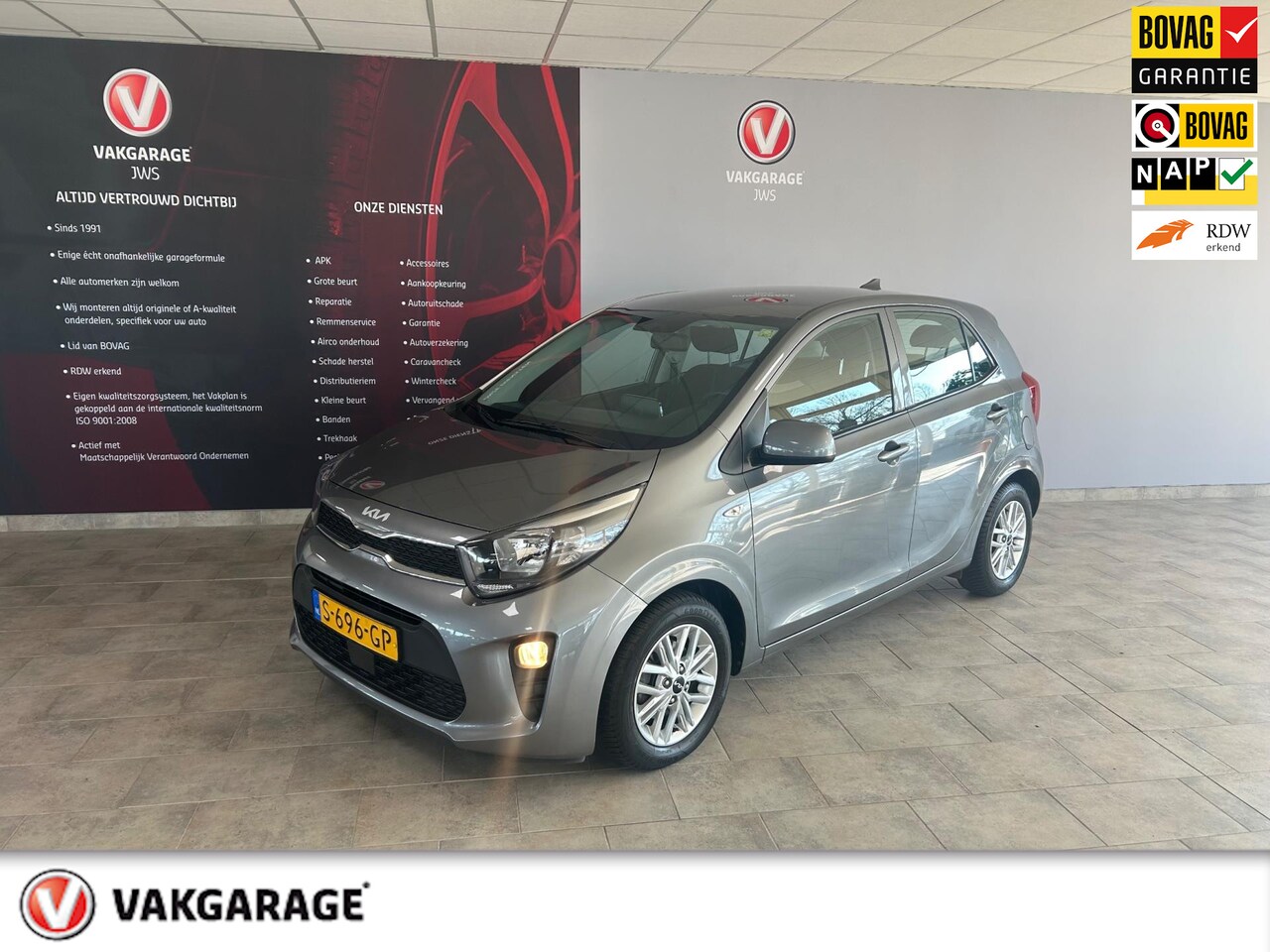 Kia Picanto - 1.0 DPi DynamicLine incl. Afl. Beurt en garantie. - AutoWereld.nl