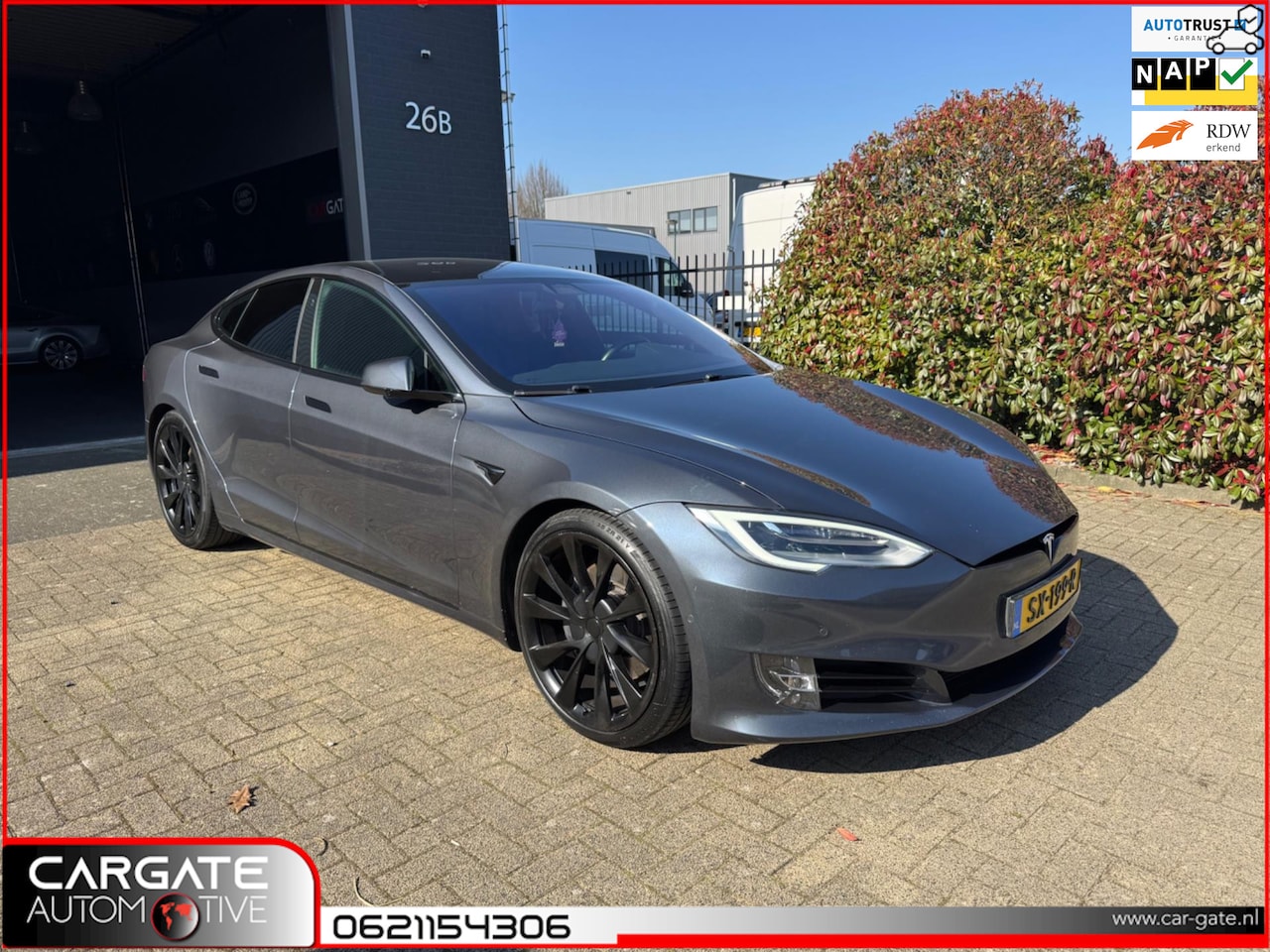 Tesla Model S - 100D|Pano|Nap|All-Black|Auto-pilot|21Inch|Apk|NieuweBanden - AutoWereld.nl