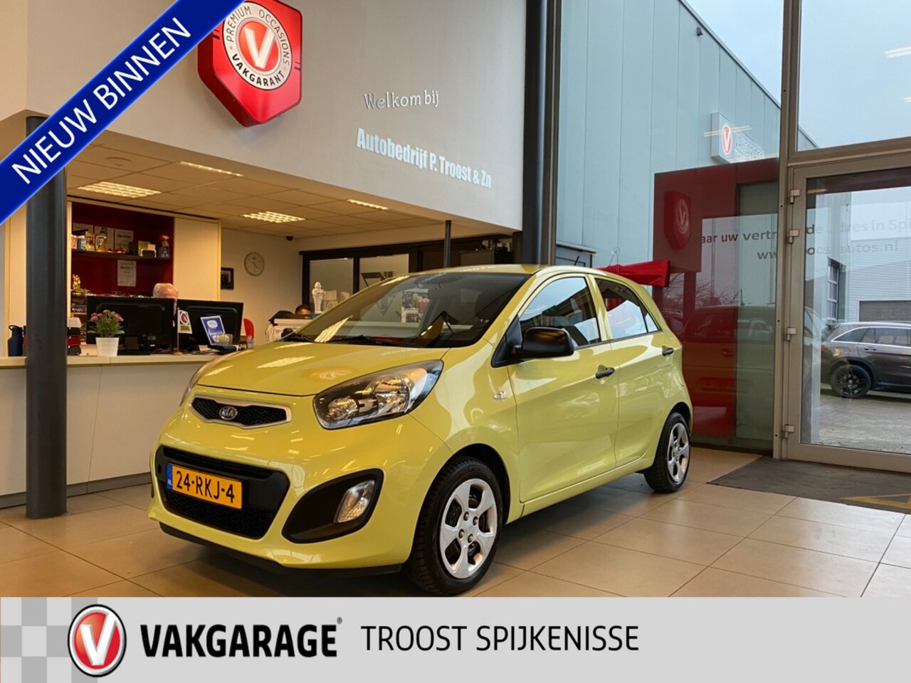 Kia Picanto - 1.0 CVVT Airco 1.0 CVVT Airco,5 Deurs,5 Zits,Airco,Stuurbekrachting,Centraledeurvergrendeling - AutoWereld.nl