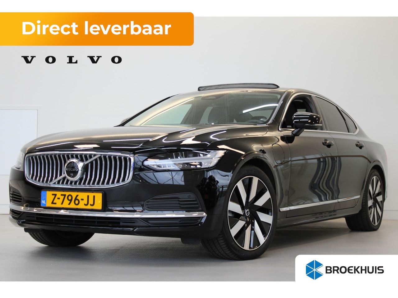 Volvo S90 - T8 455PK Plus Bright | Panoramdak | Trekhaak | 360º view Camera | Getint Glas | Leer | Pan - AutoWereld.nl