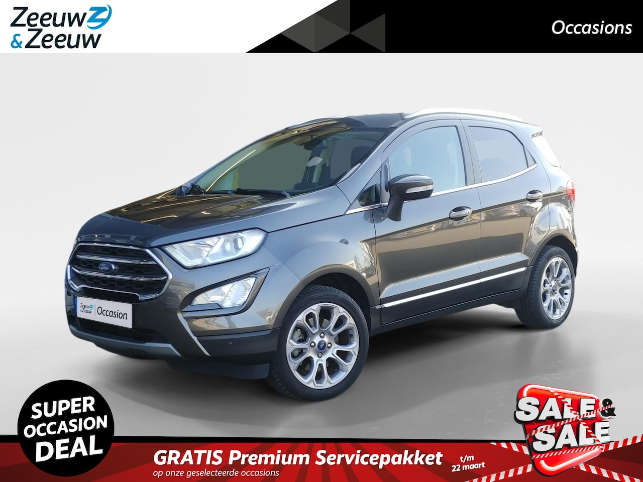 Ford EcoSport - 1.0 EcoBoost Titanium Automaat | Trekhaak | Navigatie | Camera | - AutoWereld.nl