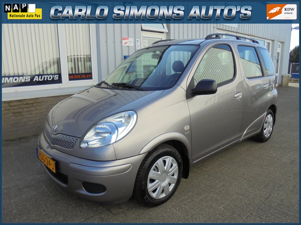 Toyota Yaris Verso - 1.3 VVT-i Sol/airco/1e.eigenaar - AutoWereld.nl