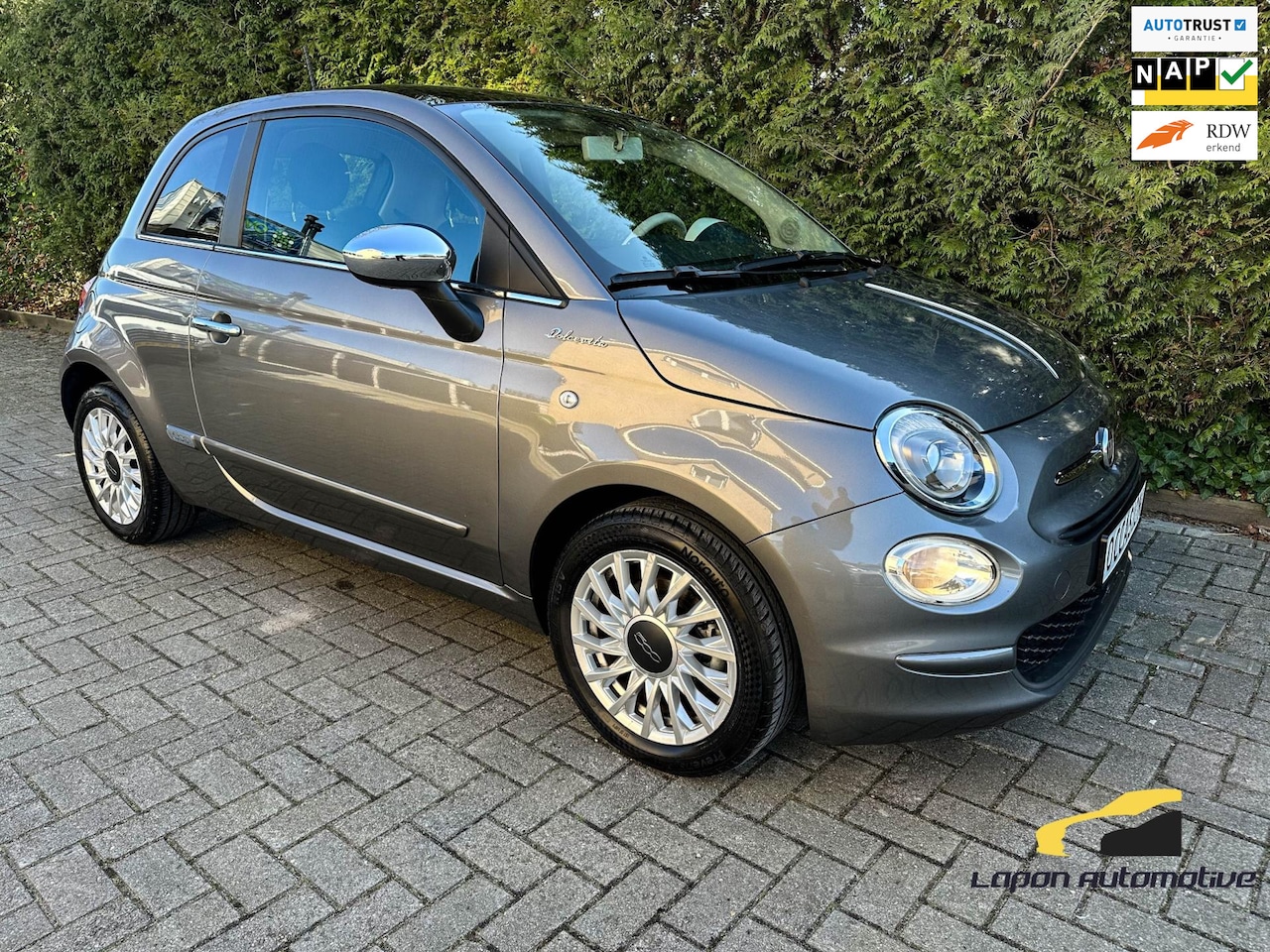 Fiat 500 - 1.0 Hybrid Dolcevita Carplay|PANO|Parkeersensoren|LED - AutoWereld.nl