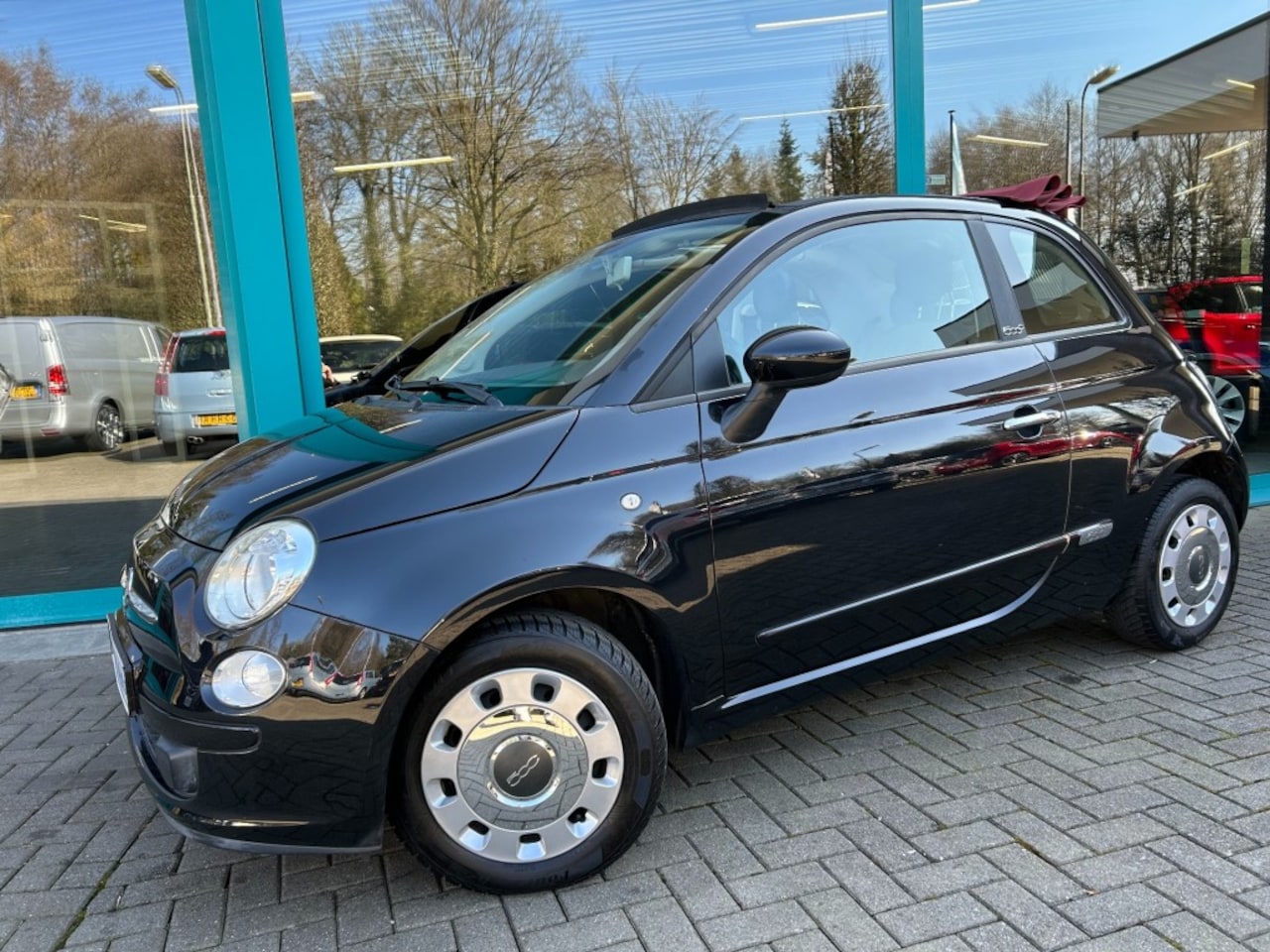 Fiat 500 - 500C 1.2i , Cabrio, Airco, El.pakket, Airco, Aux BlueenMe, 500 - AutoWereld.nl