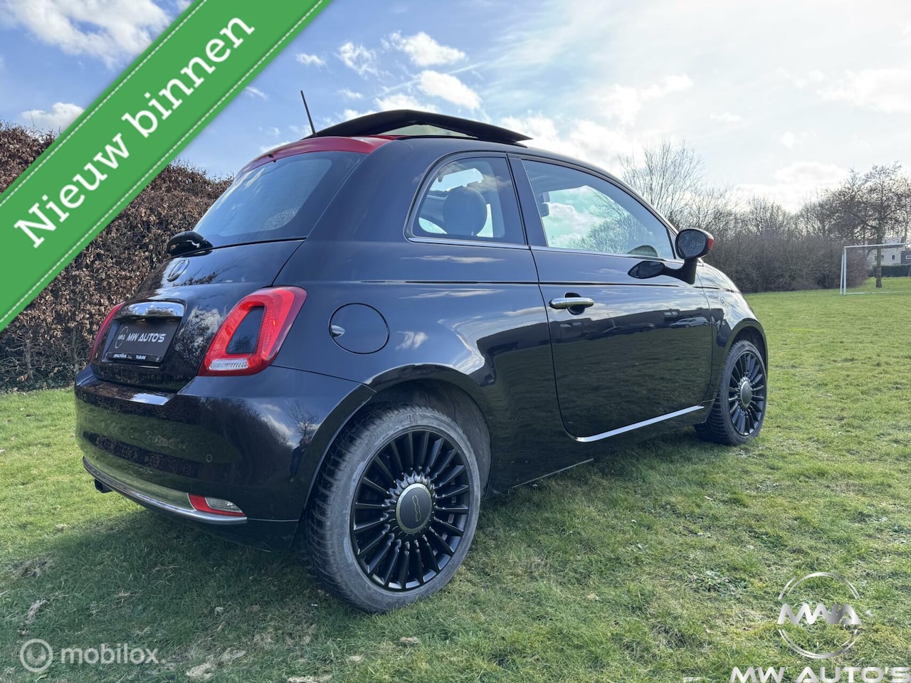 Fiat 500 - 1.2 ltr. van 2016 met schuifdak - AutoWereld.nl