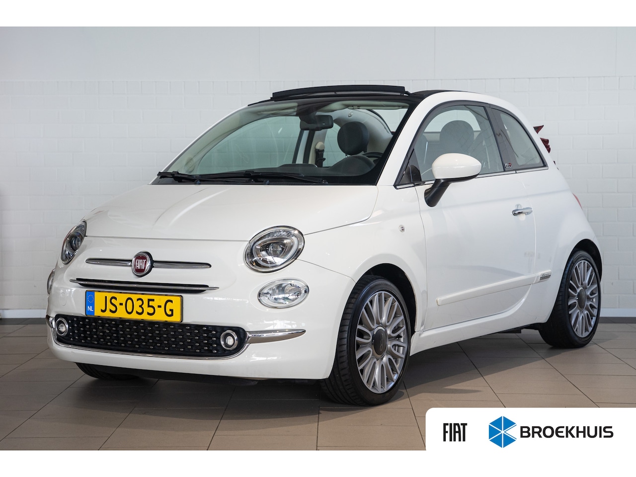 Fiat 500 C - 0.9 TwinAir Turbo Lounge | Carbrio | Navigatie | Parkeersensoren | Climate Controle | - AutoWereld.nl