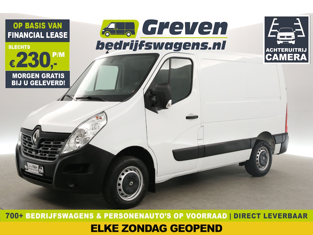 Renault Master - 2.3 DCI L1H1 Airco Camera Trekhaak Parkeersensoren 3 Persoons Bluetooth - AutoWereld.nl