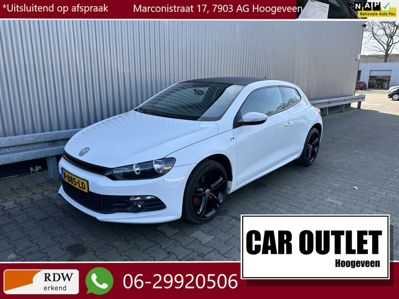 Volkswagen Scirocco - 1.4 TSI Highline R-Line Clima, Stoelvw, Multimedia, LM, – Inruil Mogelijk – - AutoWereld.nl