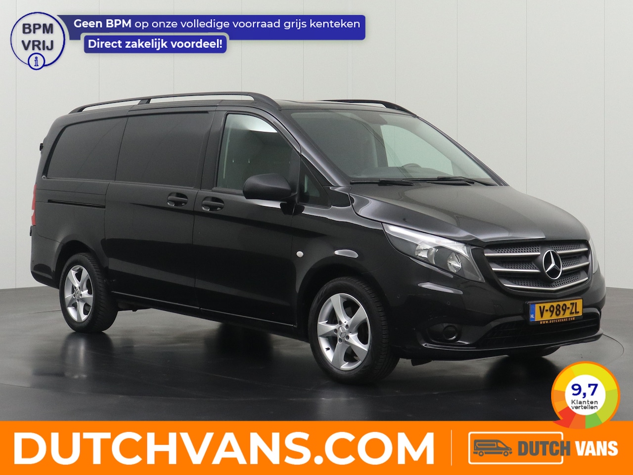 Mercedes-Benz Vito - 114CDI 7G-Tronic Automaat Lang | Achterdeuren | Camera | 3-Persoons | Betimmering - AutoWereld.nl