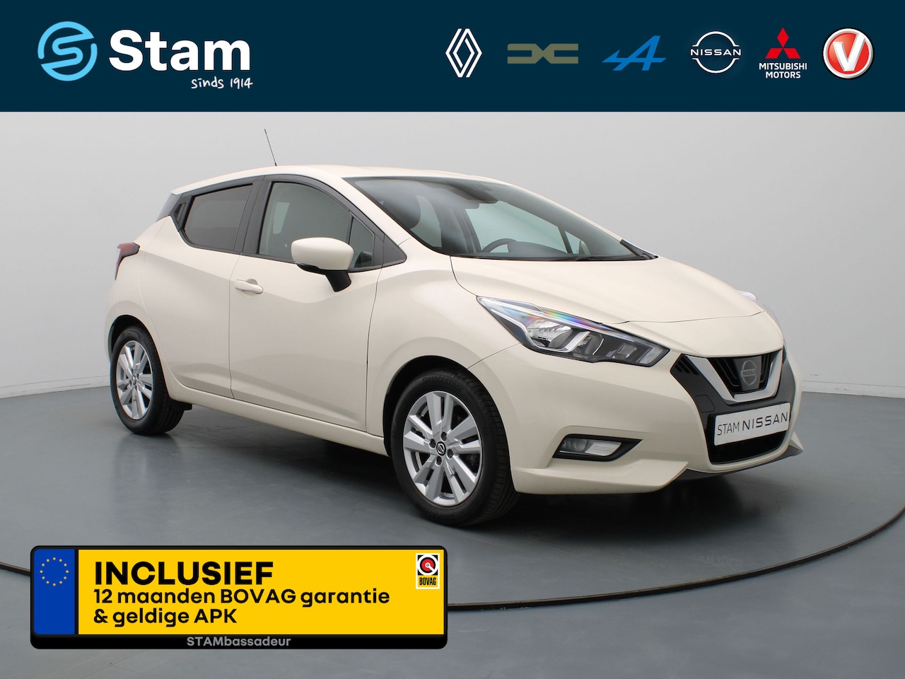 Nissan Micra - 1.0 IG-T N-Connecta Cruise | Carplay | Navi | Parkeersens. achter - AutoWereld.nl