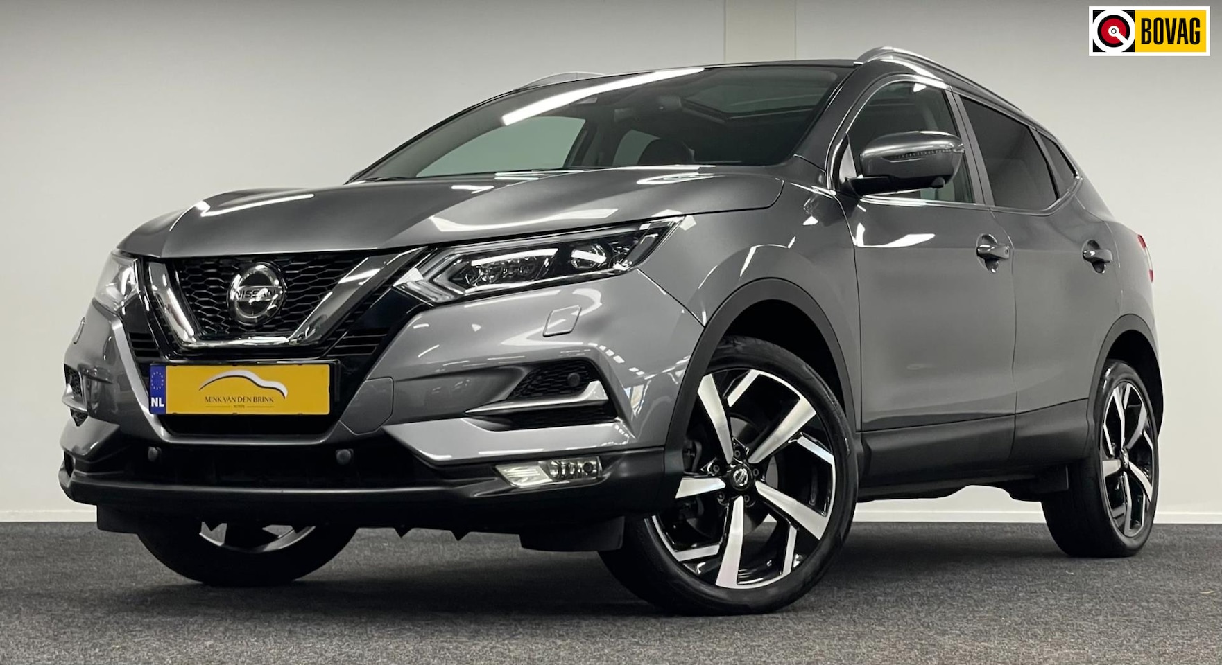 Nissan Qashqai - 1.3 DIG-T Tekna*Panodak*Trekhaak*Leder*Automaat*360cam*Carplay - AutoWereld.nl