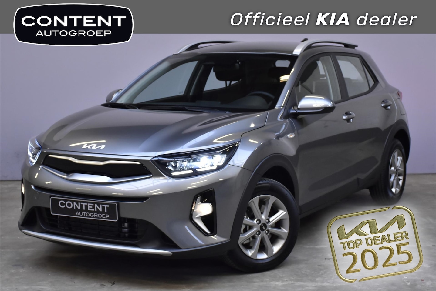 Kia Stonic - 1.0 T-GDi MHEV 100pk DynamicLine DIRECT LEVERBAAR - AutoWereld.nl