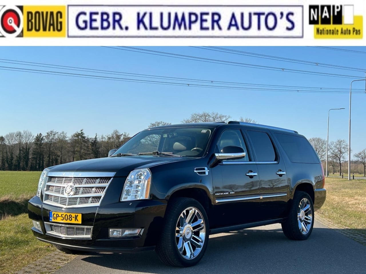 Cadillac Escalade - 6.2 V8 Platinum Edition Full Option, 22", Trekhaak, 7-Persoons - AutoWereld.nl