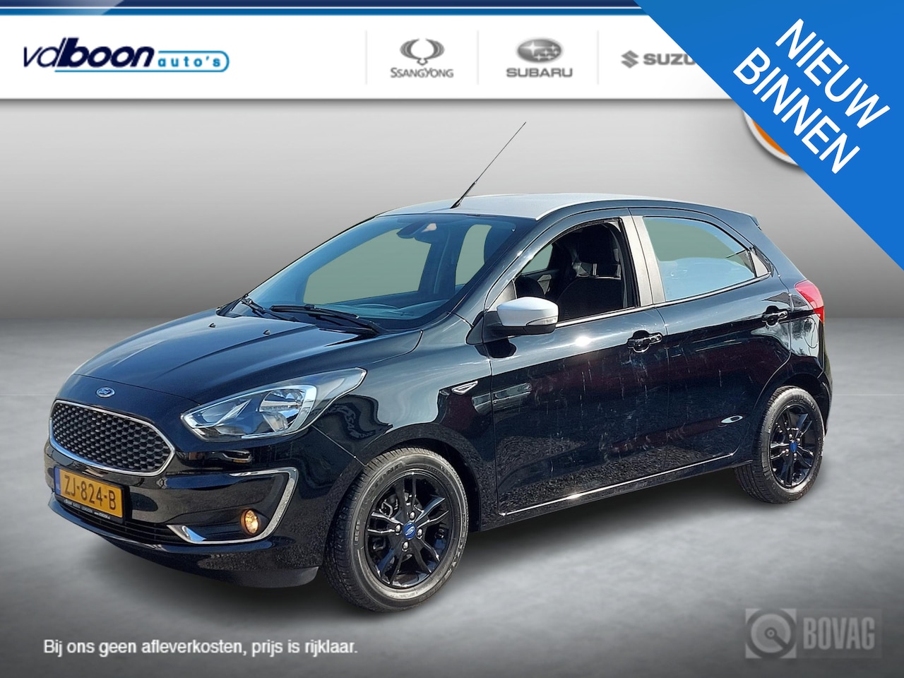 Ford Ka - 1.2 Trend Ultimate Black AIRCO | LMV | CRUISE | rijklaarprijs!! - AutoWereld.nl