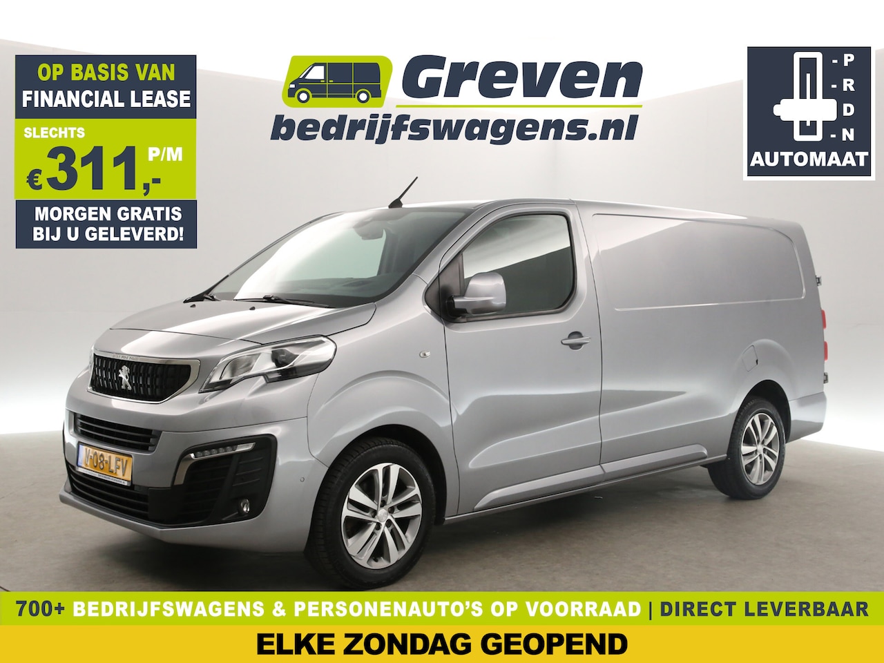 Peugeot Expert - 2.0 BlueHDI L3H1 177PK Automaat 360Camera Carplay Head up Display Trekhaak Clima Cruise LE - AutoWereld.nl