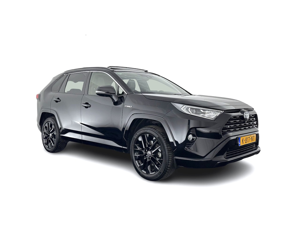 Toyota RAV4 - 2.5 Hybrid Black Edition Aut. (INCL-BTW) *PANO | FULL-LEATHER | FULL-LED | ADAPTIVE-CRUISE - AutoWereld.nl