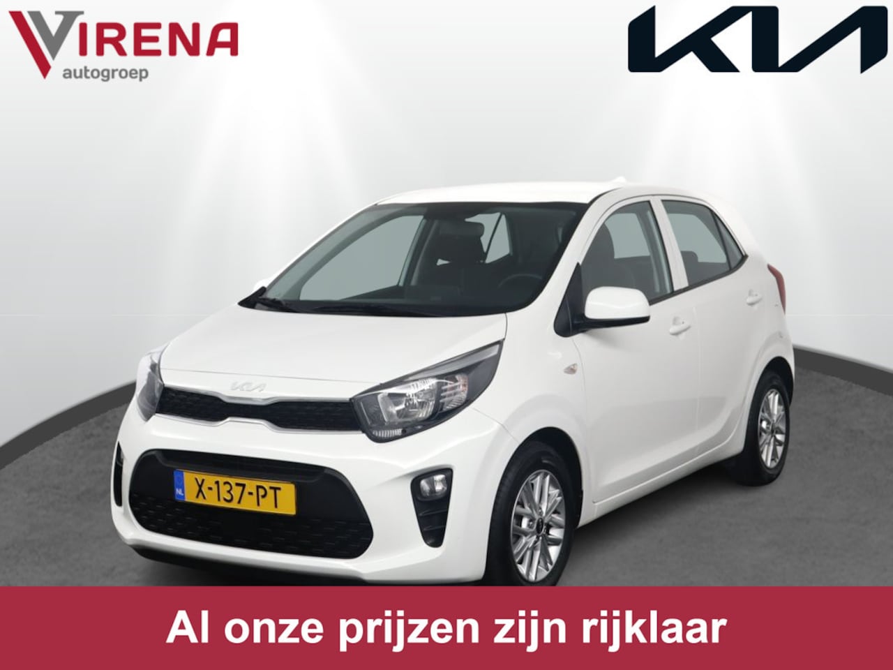 Kia Picanto - 1.0 DPi DynamicLine - Airco - Android/Apple Carplay - Cruise Control - Lichtmetalen Velgen - AutoWereld.nl