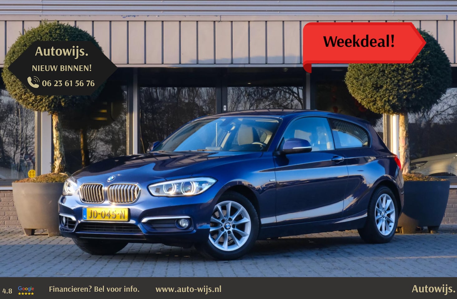 BMW 1-serie - 118i Corporate Lease Urban Line|AUT|H&K|Trekhaak|Led|NL AUTO|Clima| - AutoWereld.nl