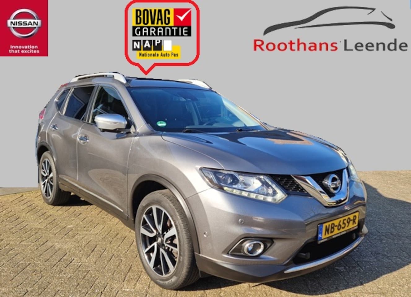 Nissan X-Trail - 1.6 163PK DIG-Turbo 7-Persoons Tekna Navi & Trekhaak 1800KG - AutoWereld.nl