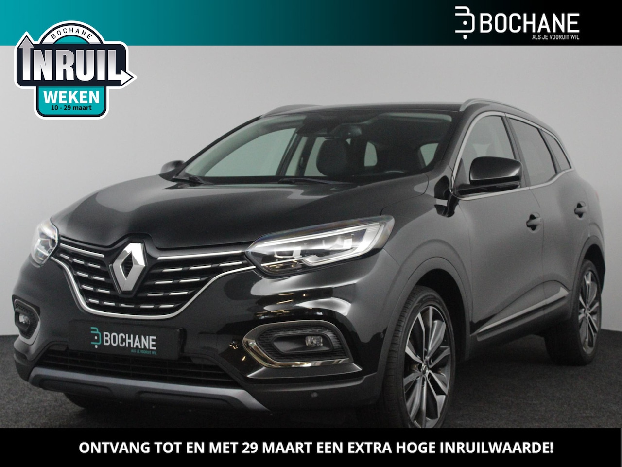 Renault Kadjar - 1.3 TCe 140 EDC Intens | Lederen Bekleding | Stoelverwarming | Lichtmetalen velgen 19" - AutoWereld.nl