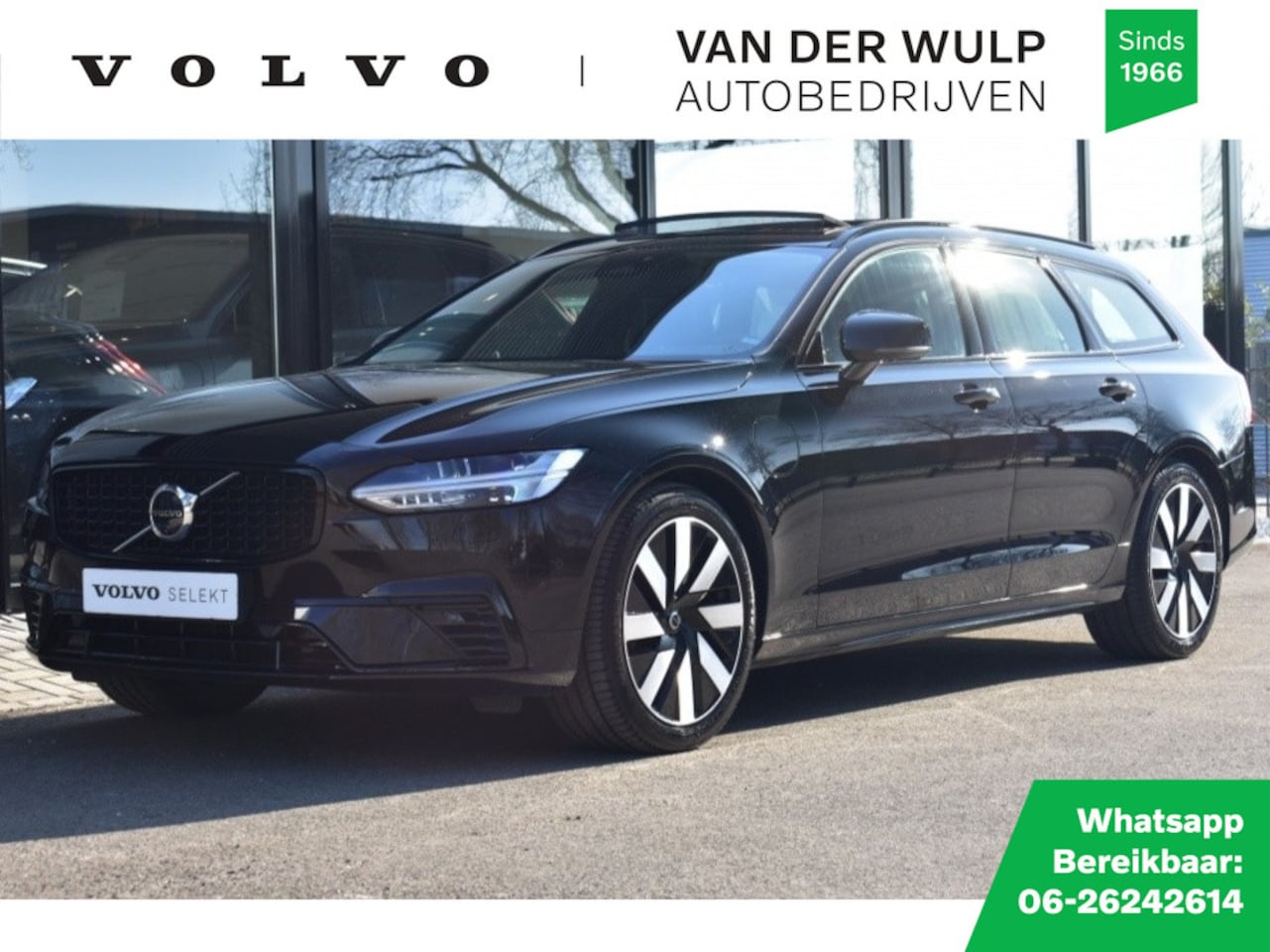 Volvo V90 - T6 350pk AWD Ultra Dark | Trekhaak | 360 | Gelamineerde ruiten - AutoWereld.nl