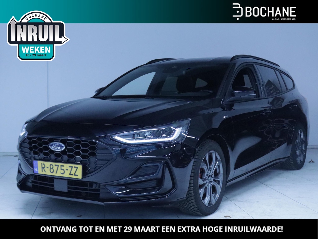 Ford Focus Wagon - 1.0 EcoBoost Hybrid 125 ST Line | Achteruitrijcamera | Stoelverwarming - AutoWereld.nl