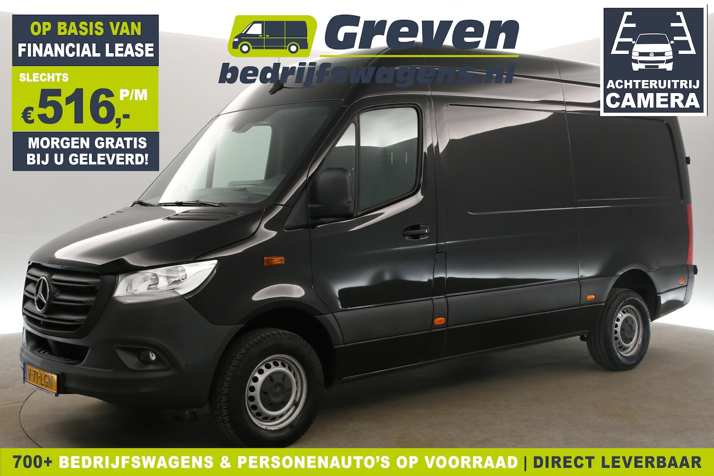 Mercedes-Benz Sprinter - 317 1.9 CDI L2H2 170PK 360Camera Airco Carplay Cruise Navigatie PDC 3 Persoons Stoelverw. - AutoWereld.nl