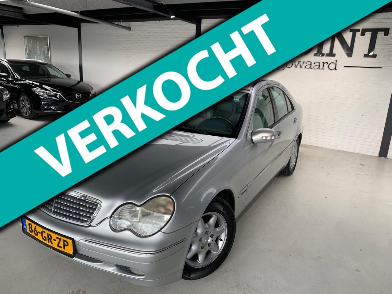 Mercedes-Benz C-klasse - 200 K. Elegance 2001 Automaat 68000KM NAP Unieke KM Stand Nieuwstaat Youngtimer Leer,Clima - AutoWereld.nl