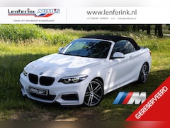 BMW 2-serie Cabrio - 218i M Sport Leder Harman Kardon Led koplampen Navi Clima Verwarmbare stoelen M-stuur