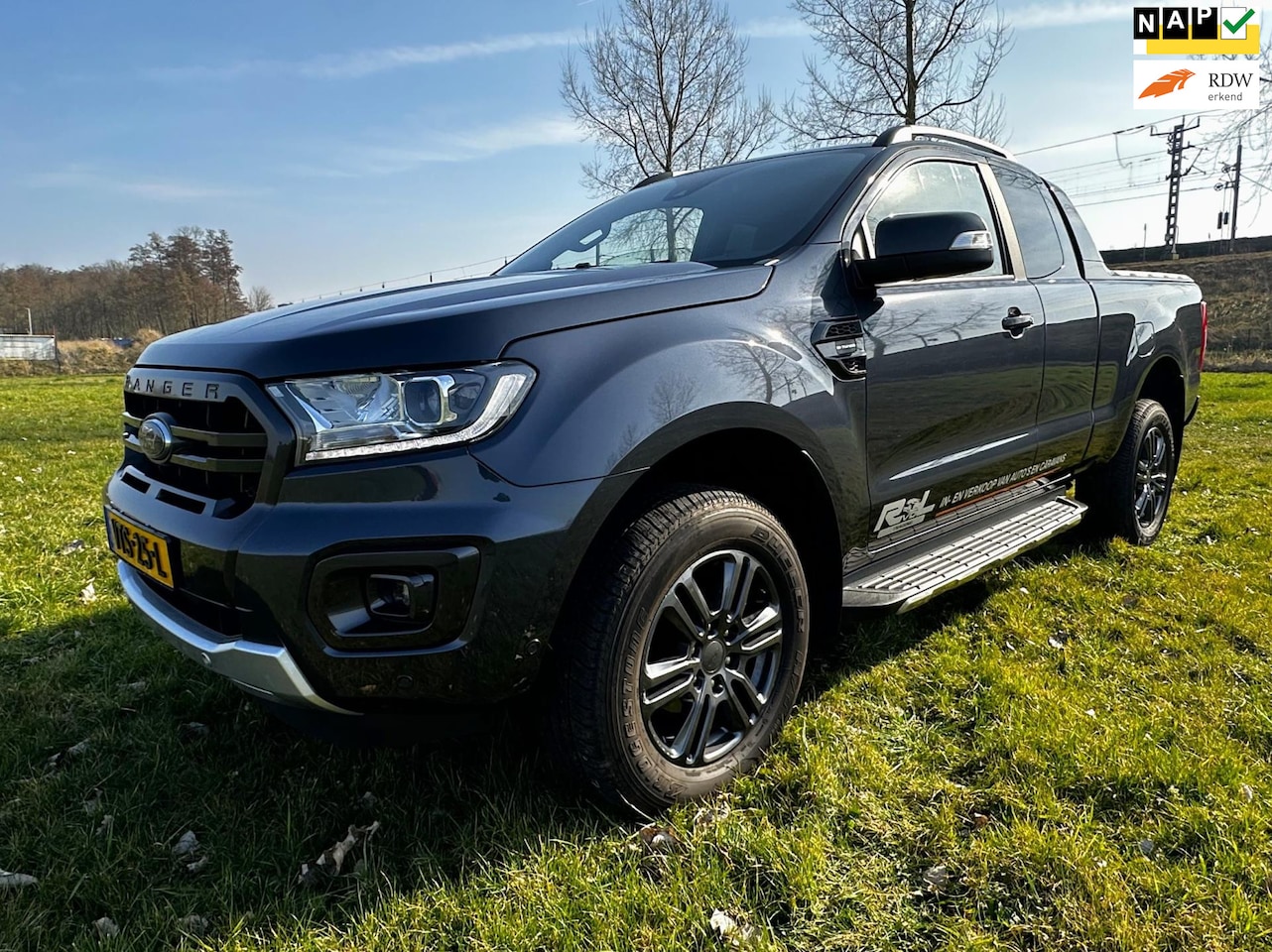 Ford Ranger - 2.0 EcoBlue Wildtrak Supercab 2.0 EcoBlue Wildtrak Supercab, Automaat, Carplay, Full options. - AutoWereld.nl