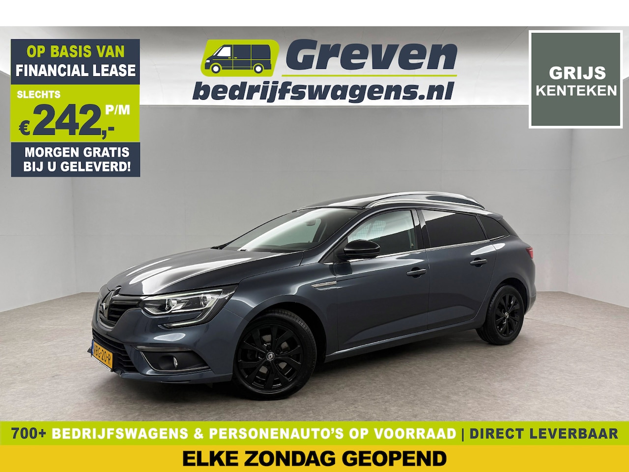 Renault Mégane - Energy TCe Limited VAN | Grijs kenteken | EMISSIEVRIJE ZONE | Clima Cruise Carplay Navi PD - AutoWereld.nl