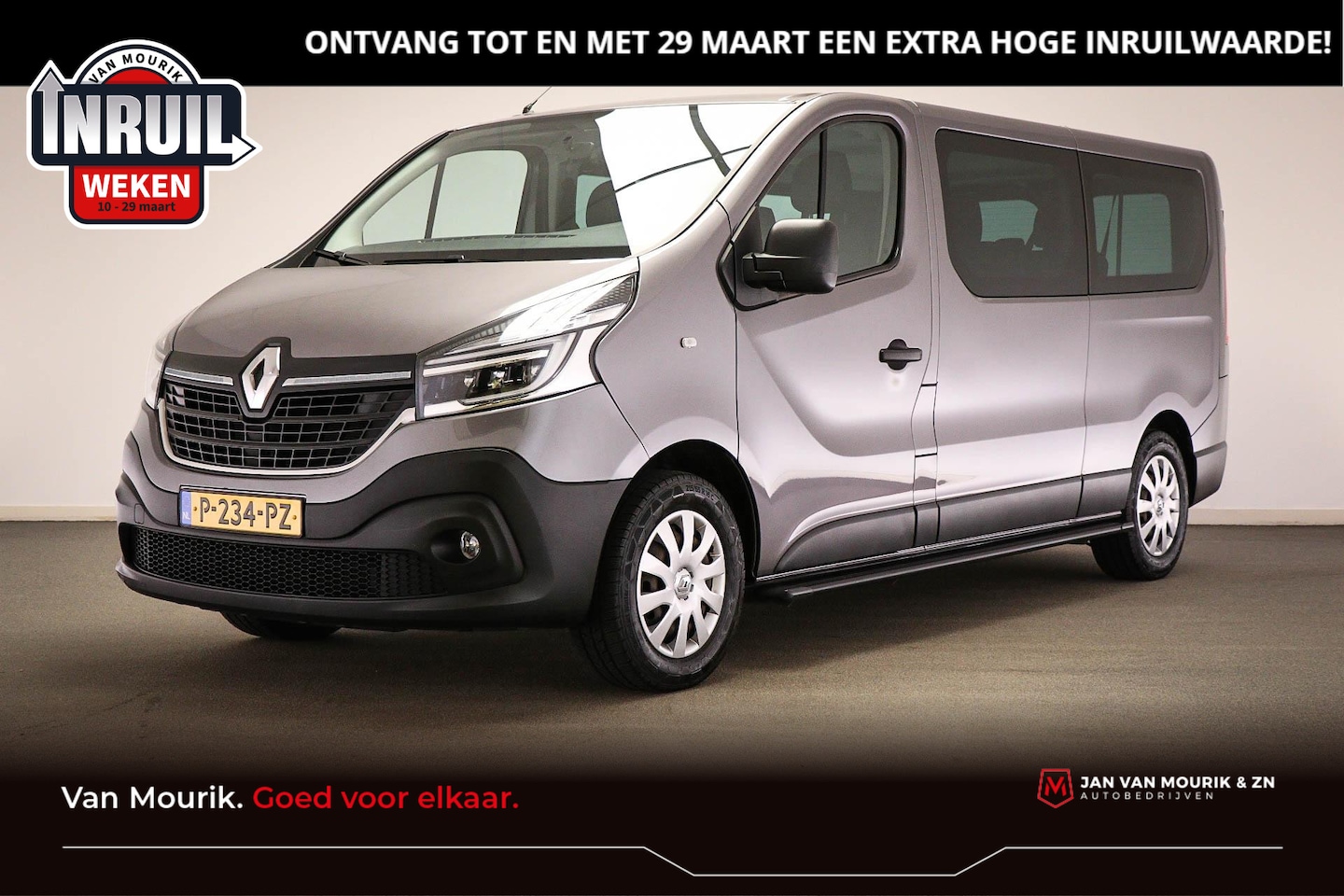 Renault Trafic Passenger - 2.0 dCi 120 Grand Zen 9-PERSOONS | LED |  AIRCO | CRUISE | NAVI | APPLE | TREKHAAK | INCL. - AutoWereld.nl