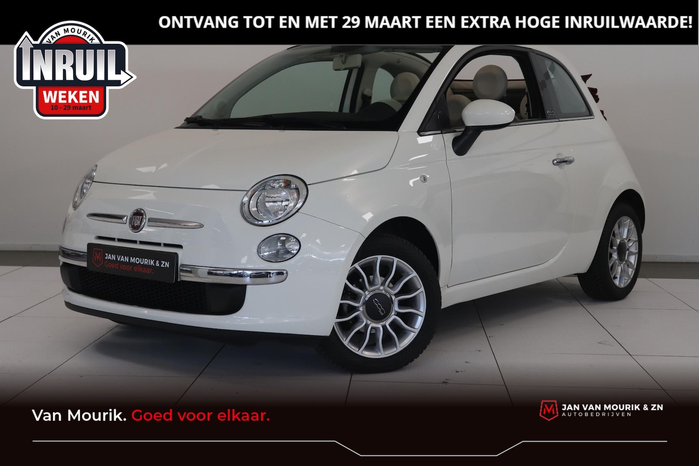 Fiat 500 C - 1.2 Lounge | Cabrio | Airco | Bluetooth | Parkeersensor| - AutoWereld.nl