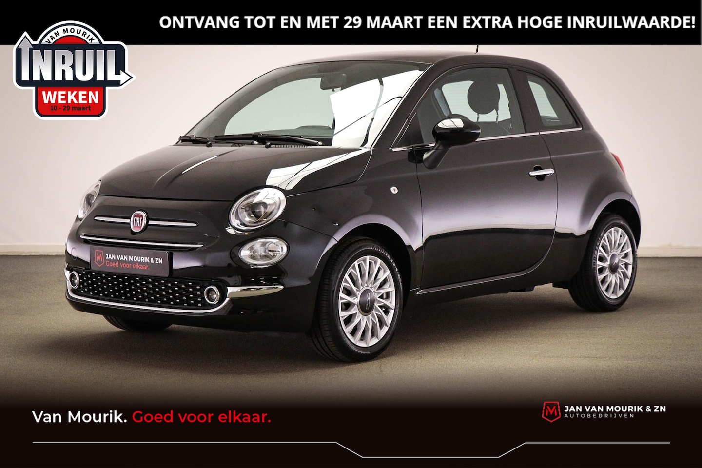 Fiat 500 - 1.0 Hybrid Dolcevita | PANORAMADAK | CLIMA | CRUISE | DAB - AutoWereld.nl