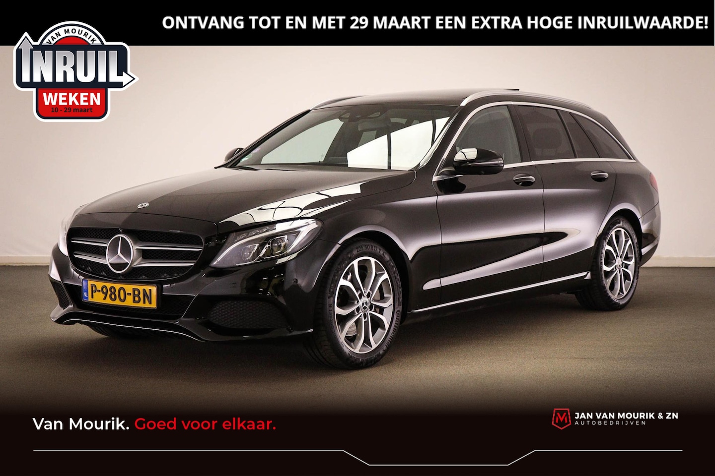 Mercedes-Benz C-klasse Estate - 250 Premium Plus | SPOOR / NAVI / GEHEUGEN / KEYLESS GO- PACK | BURMESTER | 360 CAMERA - AutoWereld.nl