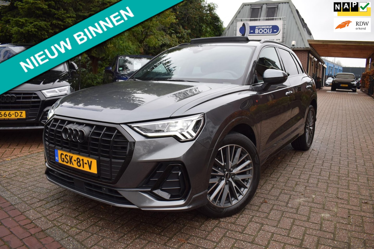 Audi Q3 - 35 TFSI S-LINE 150PK VIRTUAL/PANODAK/CAMERA/NAVI/CRUISE/AIRCO-ECC/LEDER/MARTIX LED/BLUETOO - AutoWereld.nl