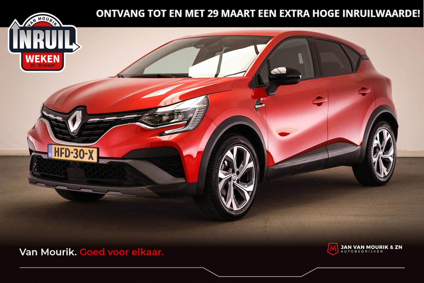 Renault Captur - 1.3 Mild Hybrid 160 R.S. Line | LED | HALF LEDER | DAB | APPLE | CAMERA - AutoWereld.nl