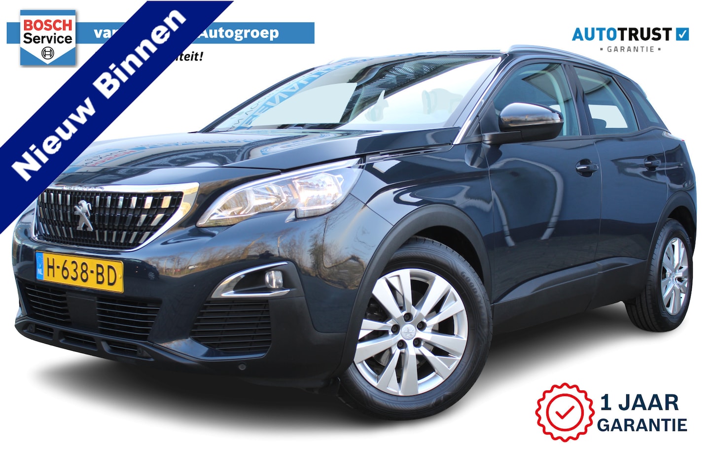 Peugeot 3008 - 1.2 PureTech Blue Lease Executive | Incl. 12 maanden Garantie | 360* Camera | Parkeersenso - AutoWereld.nl