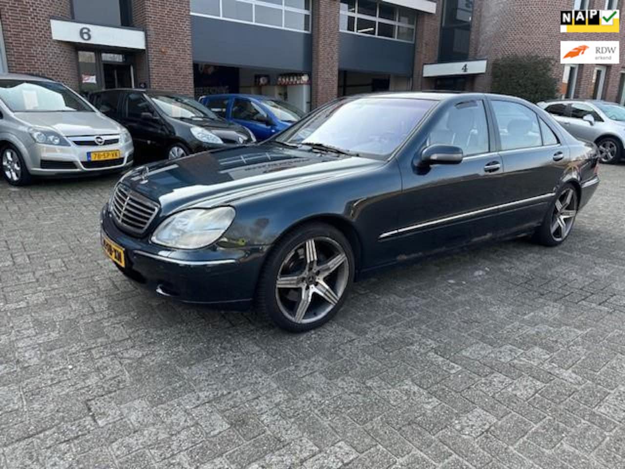 Mercedes-Benz S-klasse - 430 Lang automaat,bj.2000,kleur:donkerblauw,leder,NAP met 306969 km.en APK is verlopen,exp - AutoWereld.nl