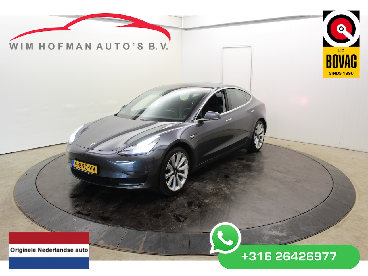 Tesla Model 3 - Long Range RWD Long Range AWD 75 kWh top staat 19" Autopilot FSD Comp Camera Panodak Leder - AutoWereld.nl