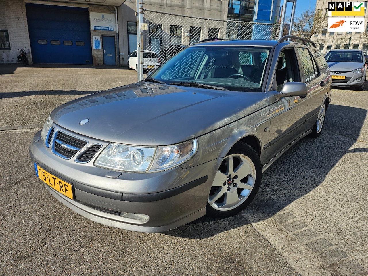 Saab 9-5 Estate - 2.3t Vector* Leer* Stoel Verw* Trekhaak* Nw apk - AutoWereld.nl