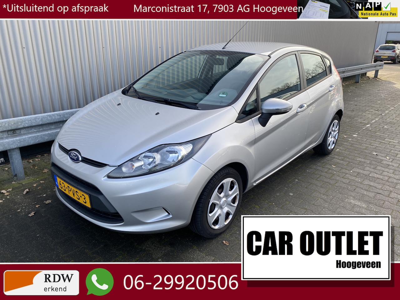 Ford Fiesta - 1.25 Limited 147Dkm.NAP, 5-Drs, Airco & Nieuwe APK – Inruil Mogelijk – - AutoWereld.nl