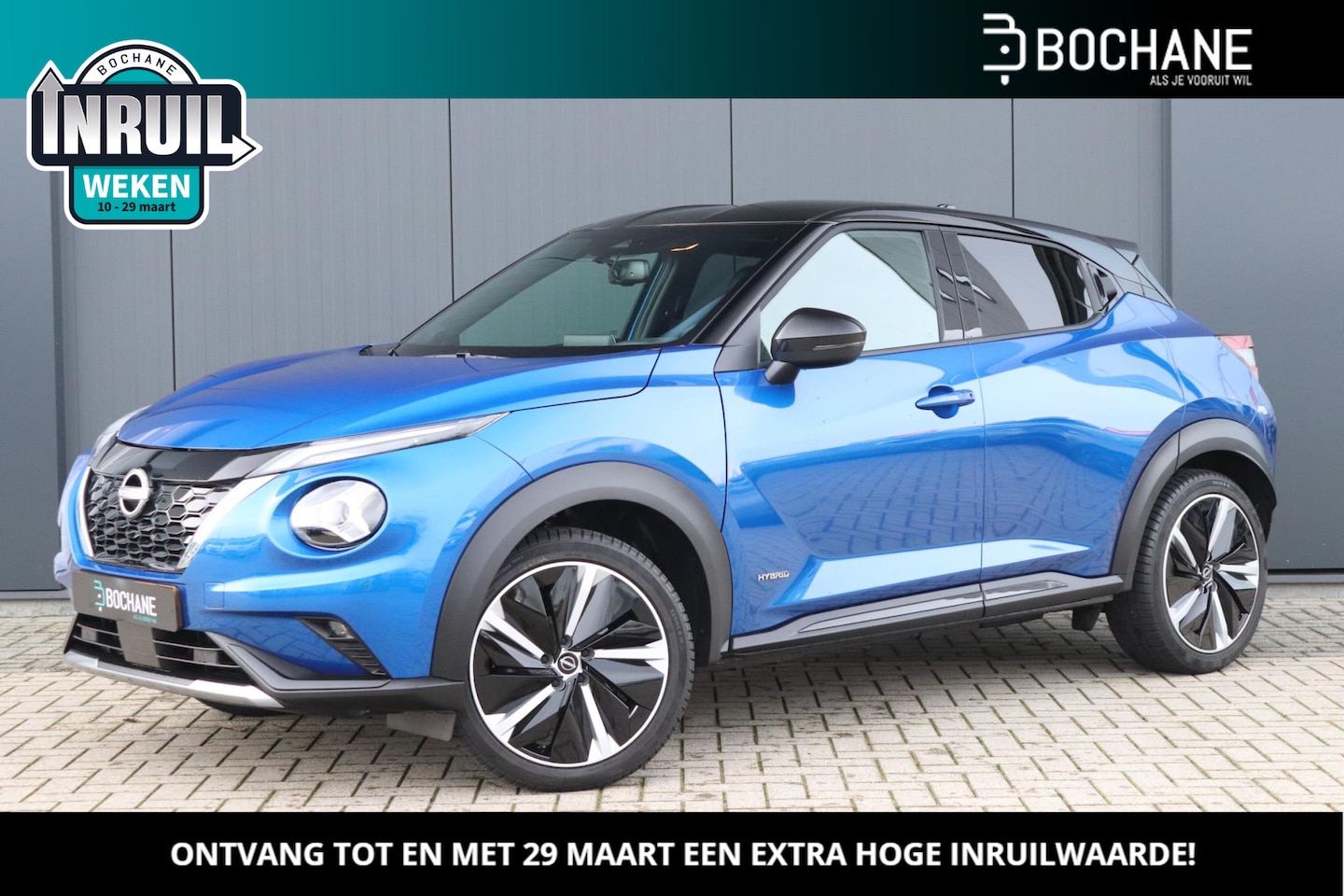 Nissan Juke - 1.6 Hybrid 143 N-Design | Automaat | 19-inch | 2-Tone | Navigatie - AutoWereld.nl